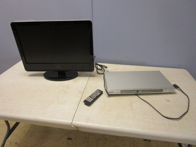 lot 125 image: 21 VIZIO TELEVISION & SONY DVD PLAYER WITH REMOTES