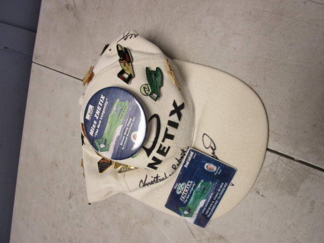 lot 163 image: AUTOGRAPHED HYDROPLANE RACING HAT