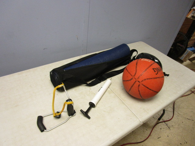lot 181 image: BASKETBALL, YOGA MAT AND MORE
