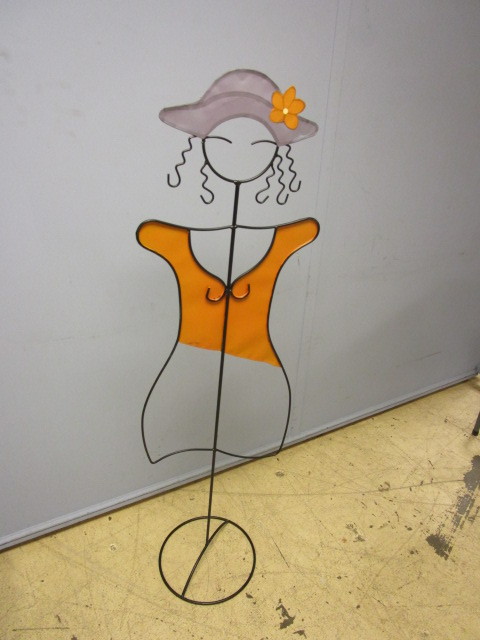lot 197 image: METAL ART GIRL IN SUNDRESS