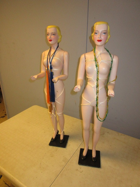 lot 198 image: WOMEN IN BONDAGE STATUES