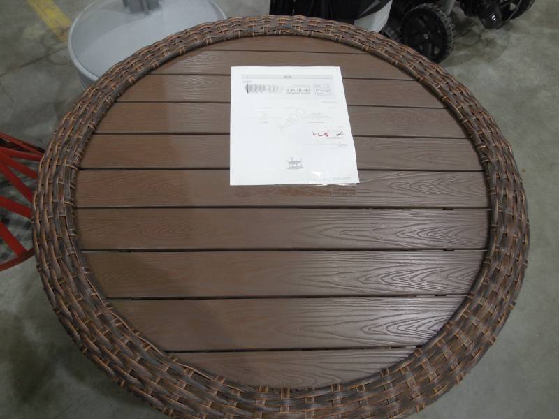 Hampton bay cambridge brown round wicker outdoor coffee table hotsell