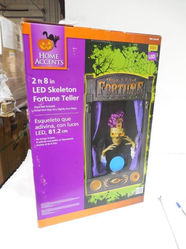lot 86 image: HOME ACCENTS 28 LED FORTUNE TELLER SKELETON