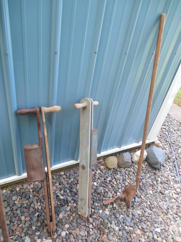 OLD SCHOOL GARDEN TOOLS