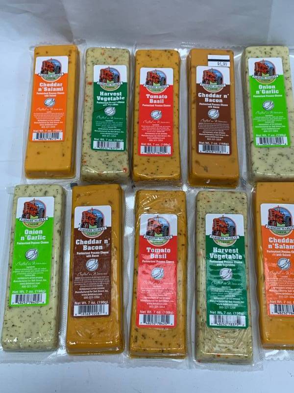 lot 6 image: Lot of 10 Wisconsin Farmers Market Cheese $69 retail  (best buy 022020)
