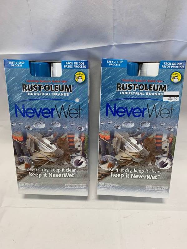 lot 9 image: Lot of 2 Rustoleum Never Wet