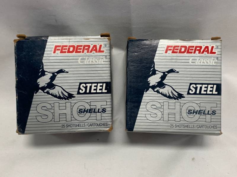 lot 13 image: Lot of 50 Shotgun Shells 12 Gauge 3 12