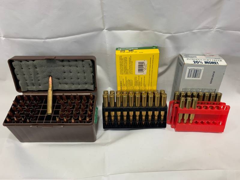 lot 57 image: 78 Rounds .270 Win Ammo Ammunition