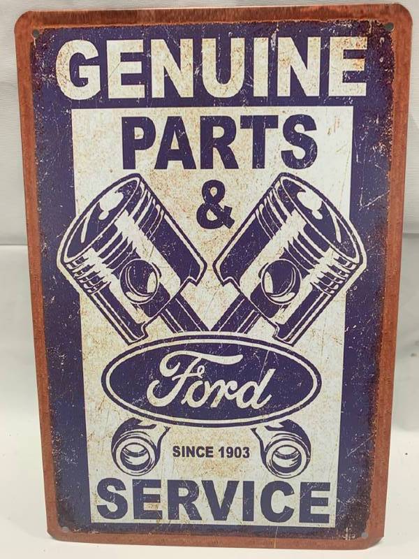 lot 73 image: Ford Metal Sign