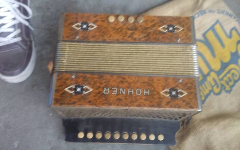 lot 15 image: Vintage Hohner Accordian