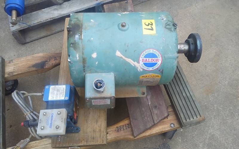 lot 37 image: Baldor 3-Phase Electric Motor 10HP