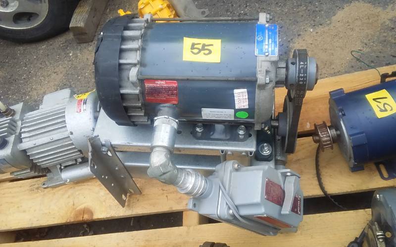 lot 55 image: 12 HP Motor Mounted With Switch