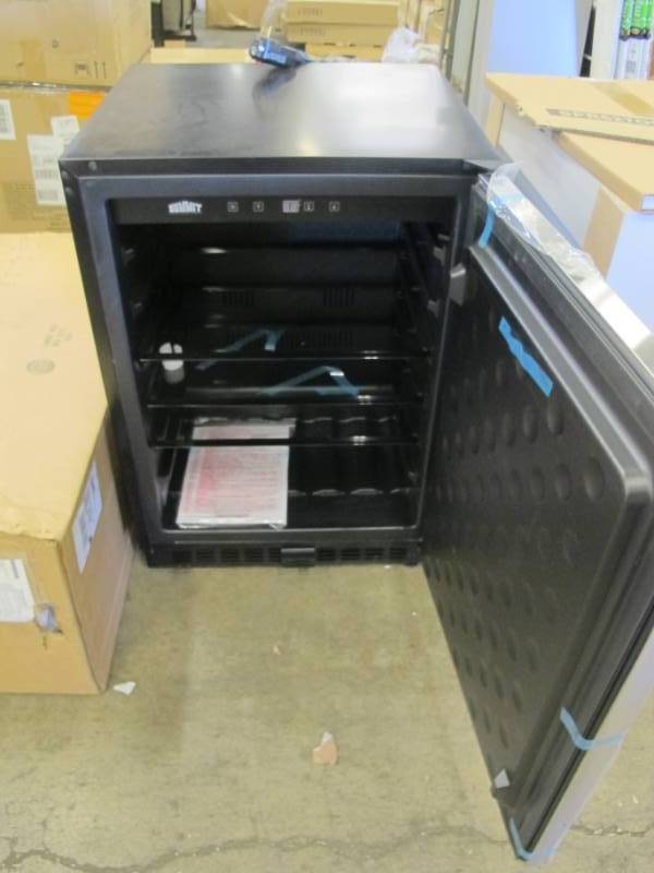 lot 41 image: Summit Appliance 4.6 cu. ft. Outdoor Mini Fridge in Stainless Steel - NEW