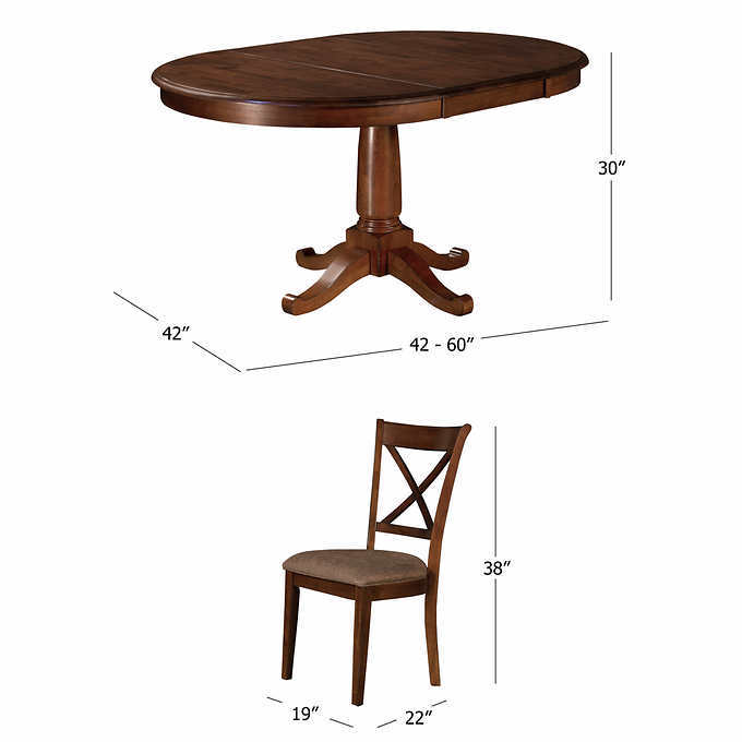 lot 46 image: Juno Dining Tabel Circular w leaf to expand to oval - Scratches