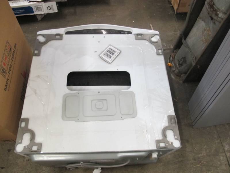 lot 55 image: LG WD200CW 1.0 cu. ft. LG SideKick Pedestal Washer, LG TWINWash Compatible - AS IS