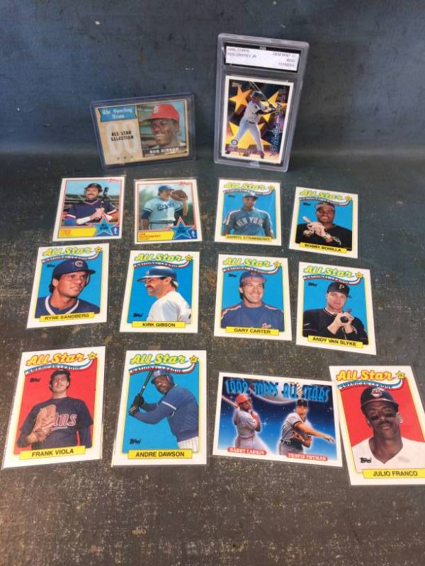 lot 27 image: Baseball Cards with Graded 1996 Topps Ken Griffey Jr and More