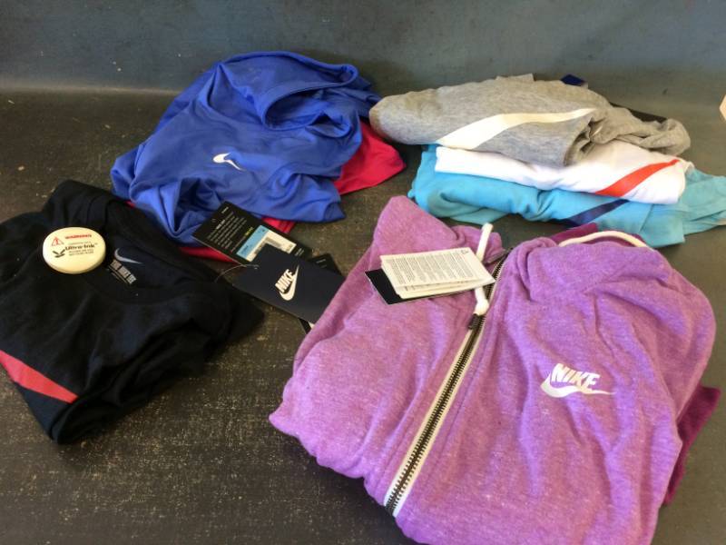 lot 60 image: Nike Dri-Fit, T-shirts, and Hoodie