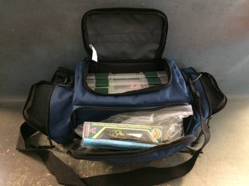 lot 74 image: Cabelas Tackle Box with Tackle