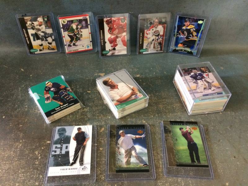 lot 91 image: NHL Hockey and PGA Golf Cards with Tiger Woods, Wayne Gretzky and More