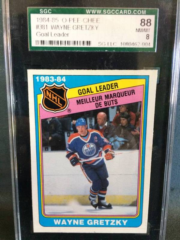 lot 103 image: Hockey Cards wit hPSA Graded 1984 French O-Pee-Chee Gretzky, Rookies and More