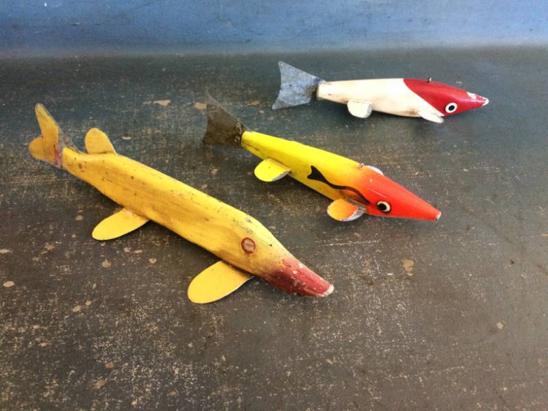 lot 111 image: 3 Wooden Lures