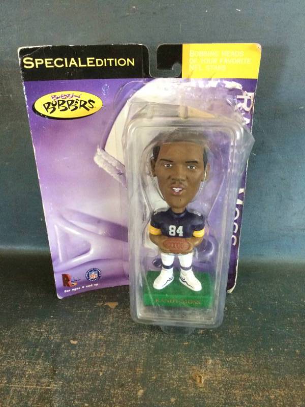 lot 112 image: Randy Moss Bobblehead