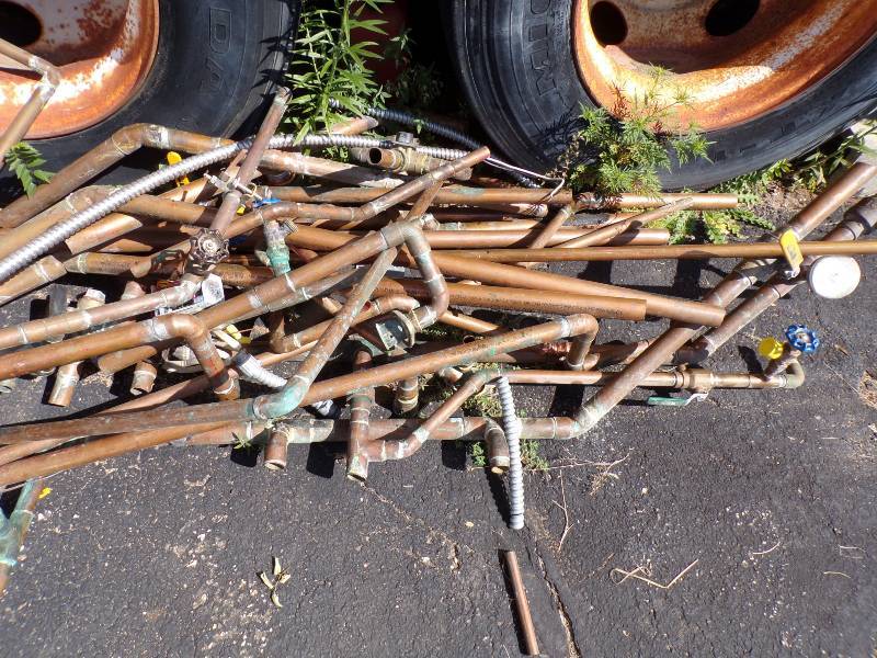 lot 53 image: Large Lot of Scrap Copper Pipe