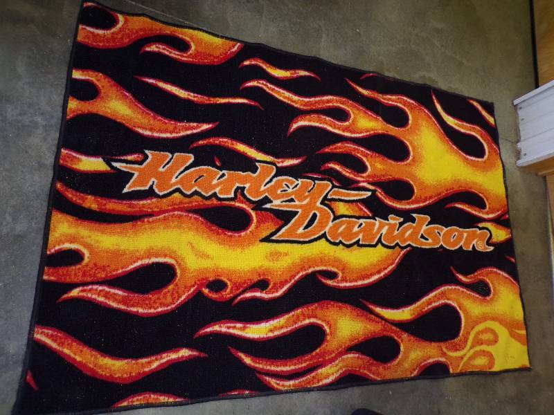 lot 60 image: Harley Davidson Rug