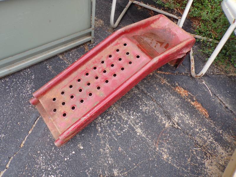 lot 96 image: Pair of Metal Car Ramps