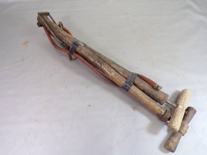lot 63 image: Pair of Vintage Hand Air Pumps