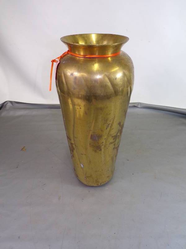 lot 88 image: Brass Umbrella Vase