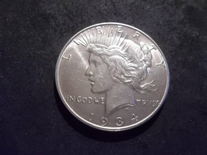 1934 D Silver Peace Dollar