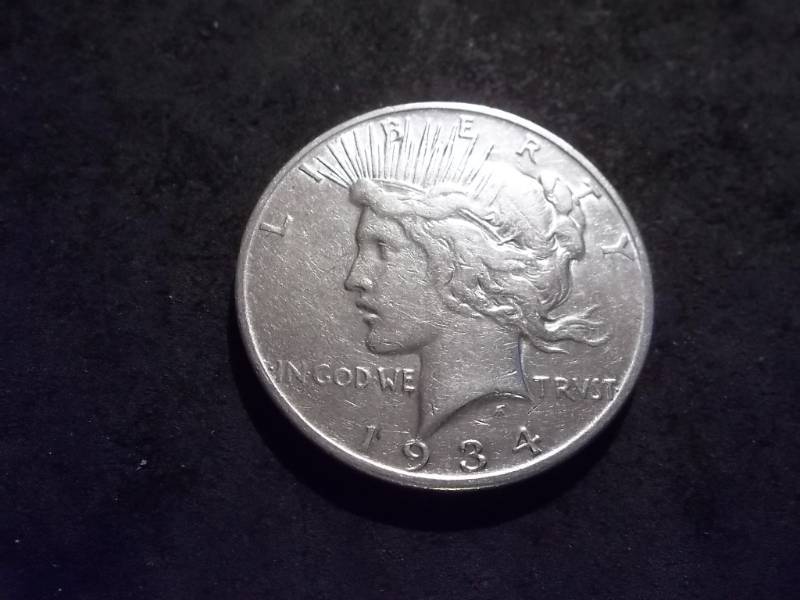 1934 S Silver Peace Dollar