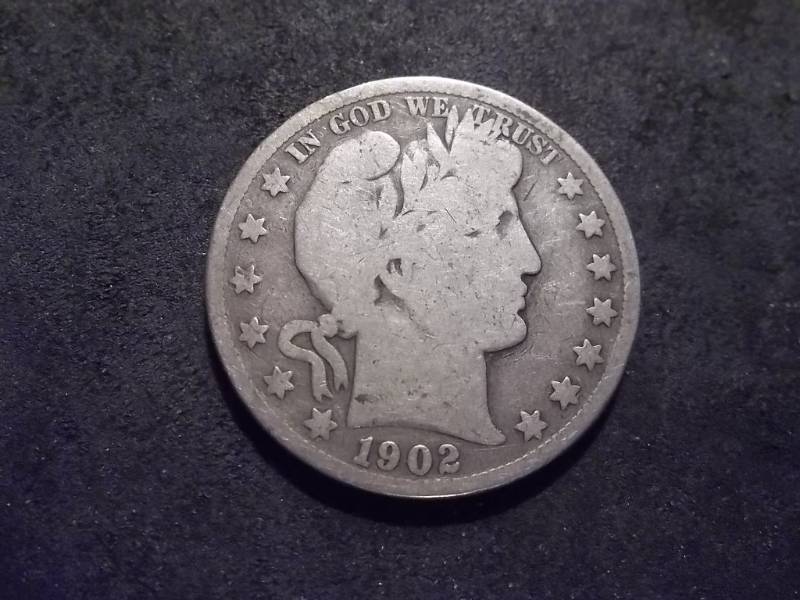 1902 S Barber Half Dollar