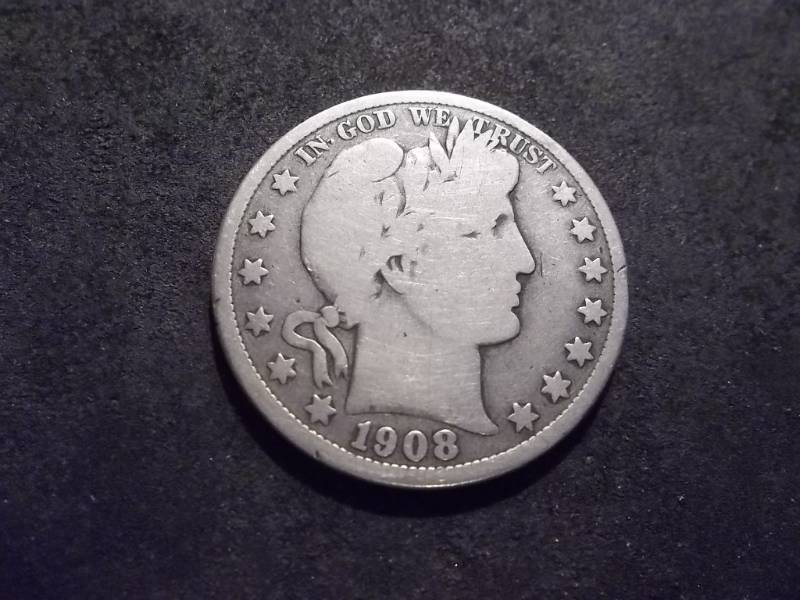 1908 D Barber Half Dollar