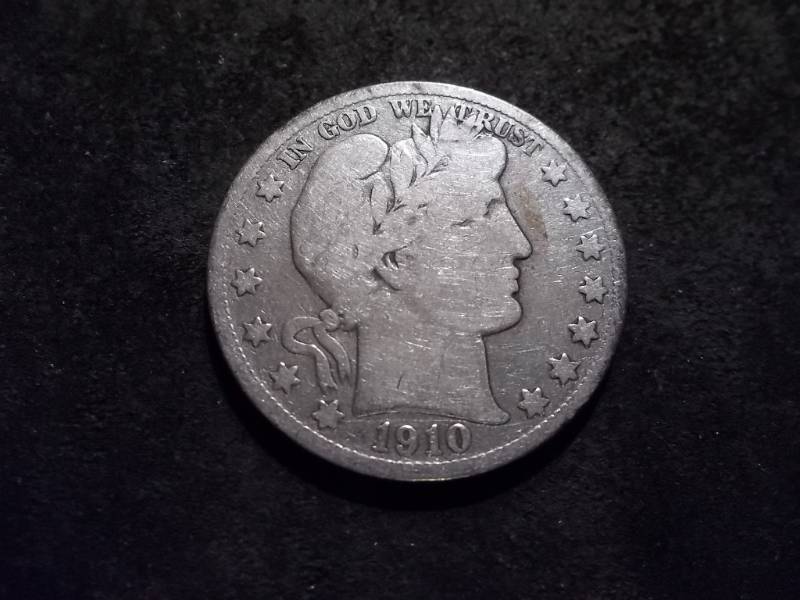 1910 S Barber Half Dollar