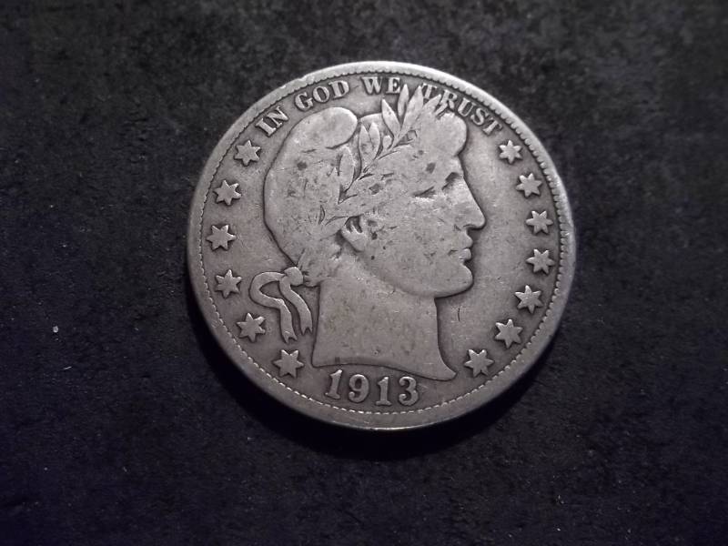 1913 D Barber Half Dollar