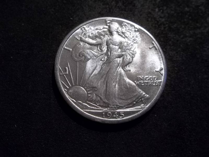 1945 D Walker Half Dollar