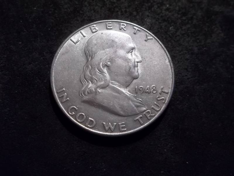 1948 D Franklin Half Dollar