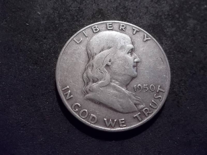 1950 D Franklin Half Dollar