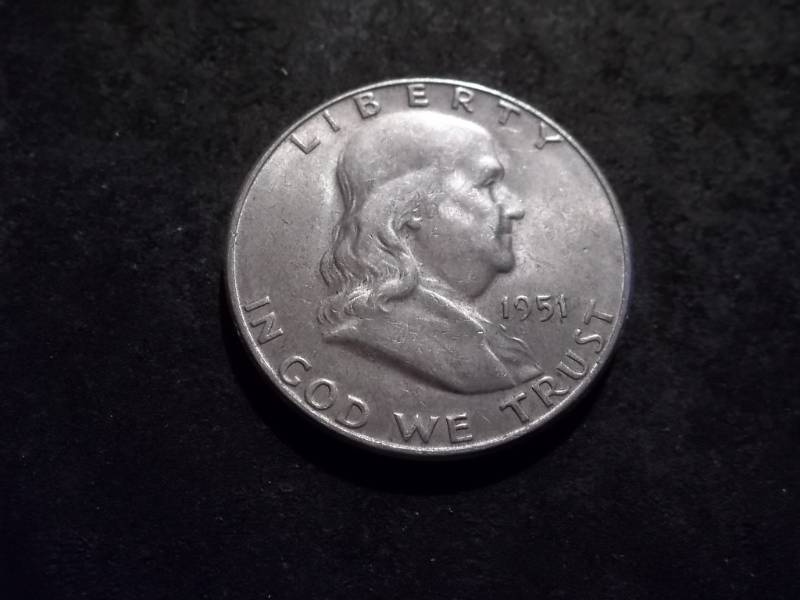 1951 S Franklin Half Dollar