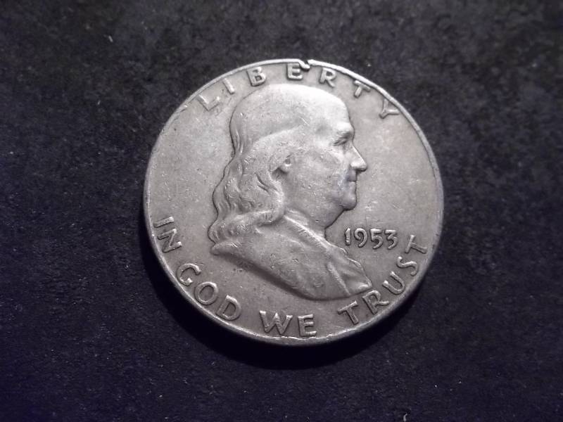 1953 D Franklin Half Dollar