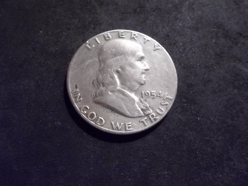 1954 S Franklin Half Dollar