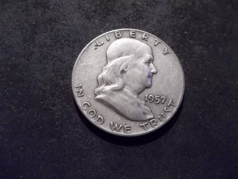 1957 D Franklin Half Dollar