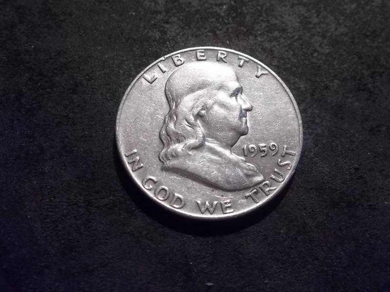 1959 D Franklin Half Dollar