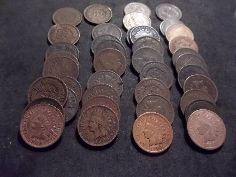 41 Indian Head Cents 1880s-1909