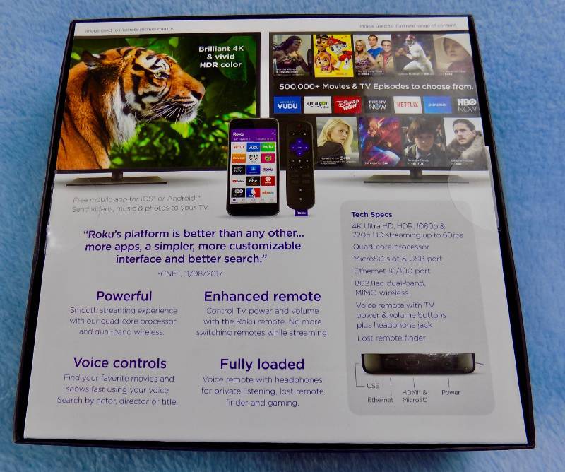 (Never Used) ROKU ULTRA 4KHDR UHD STREAMING MEDIA PLAYER 4660R