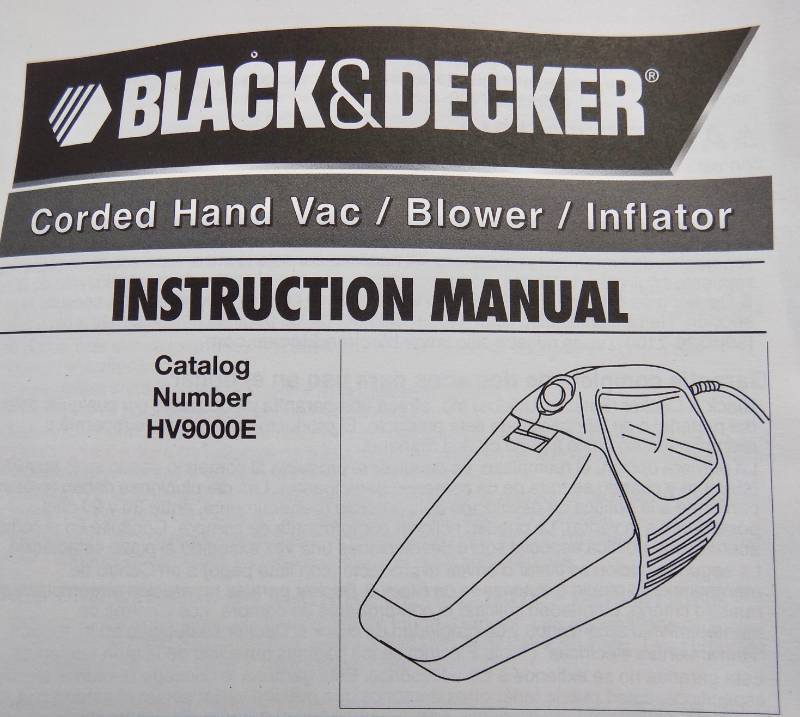 (never used) All-In-One Black & Decker Corded Hand Vac  Blower  Inflator