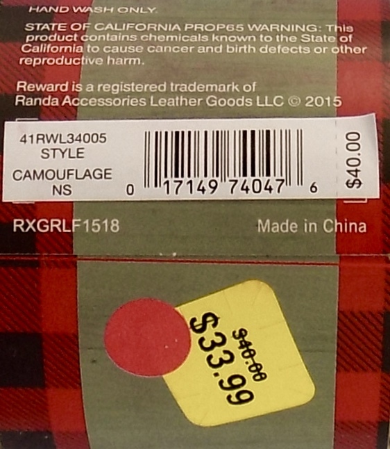 (New) Reward Mens Camo Large Thermos