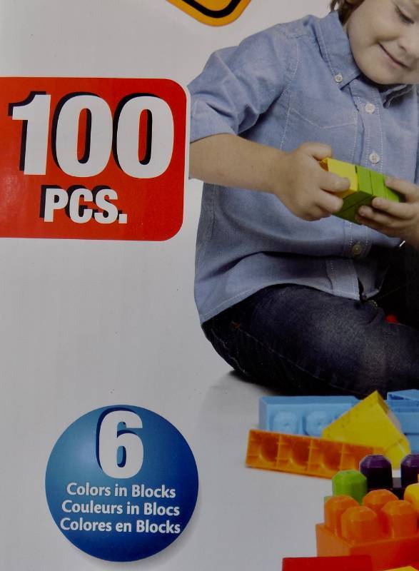 (New, Unopened Box) 100 pcs. Kids Work - a ton of blocks